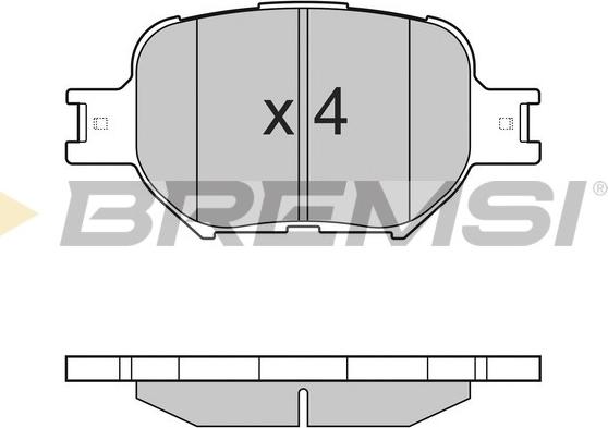 Bremsi BP2963 - Гальмівні колодки, дискові гальма autocars.com.ua