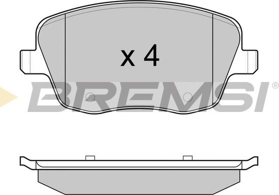 Bremsi BP2973 - Гальмівні колодки, дискові гальма autocars.com.ua