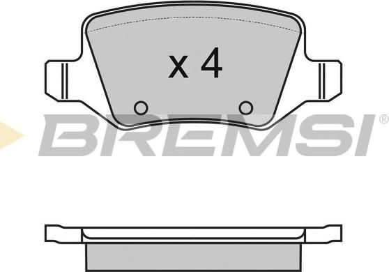 Bremsi BP2983 - Гальмівні колодки, дискові гальма autocars.com.ua