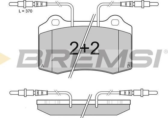 Bremsi BP2985 - Гальмівні колодки, дискові гальма autocars.com.ua