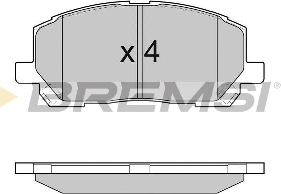 Bremsi BP2989 - Гальмівні колодки, дискові гальма autocars.com.ua