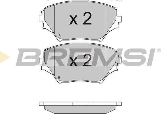 Bremsi BP2993 - Гальмівні колодки, дискові гальма autocars.com.ua