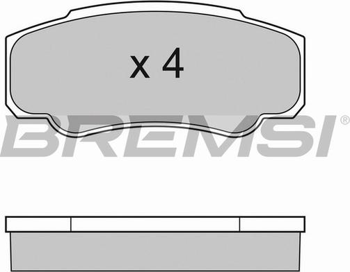 Bremsi BP2996TR - Гальмівні колодки, дискові гальма autocars.com.ua