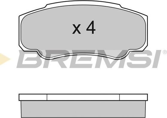 Bremsi BP2996 - Тормозные колодки, дисковые, комплект autodnr.net