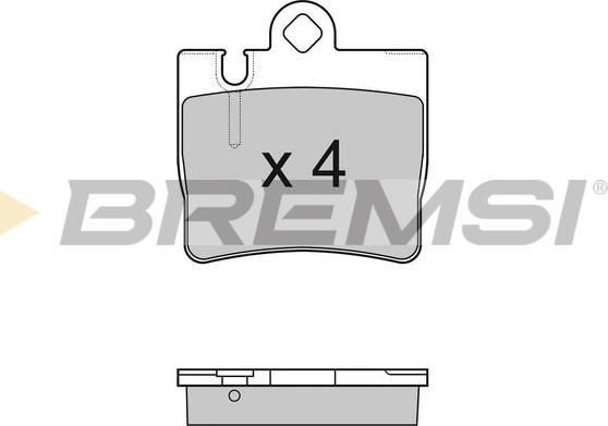 Bremsi BP2999 - Гальмівні колодки, дискові гальма autocars.com.ua