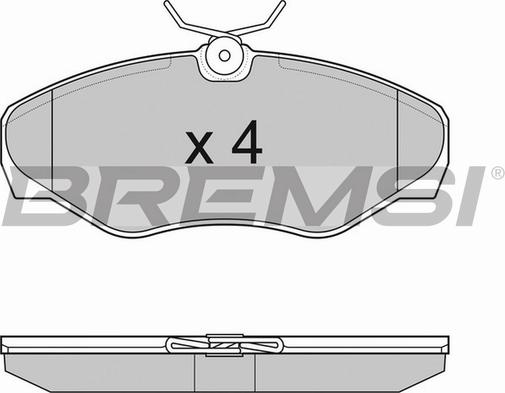 Bremsi BP3012TR - Гальмівні колодки, дискові гальма autocars.com.ua