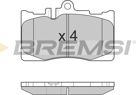 Bremsi BP3021 - Гальмівні колодки, дискові гальма autocars.com.ua