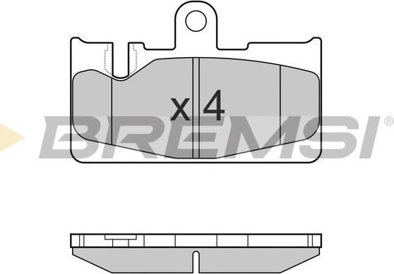 Bremsi BP3022 - Гальмівні колодки, дискові гальма autocars.com.ua