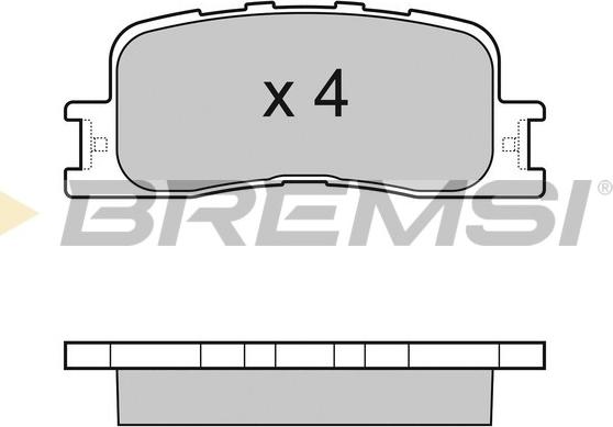 Bremsi BP3060 - Тормозные колодки, дисковые, комплект autodnr.net
