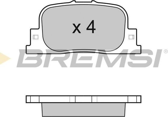 Bremsi BP3063 - Гальмівні колодки, дискові гальма autocars.com.ua