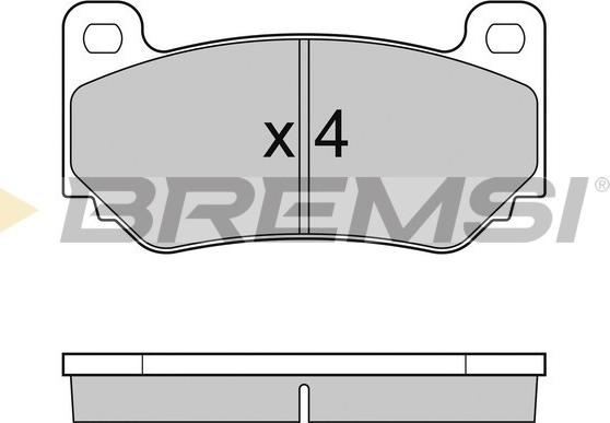 Bremsi BP3104 - Гальмівні колодки, дискові гальма autocars.com.ua