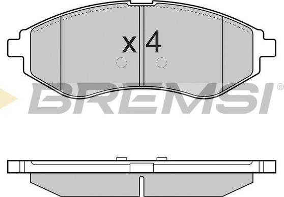 Bremsi BP3111 - Гальмівні колодки, дискові гальма autocars.com.ua