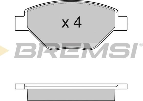 Bremsi BP3113 - Гальмівні колодки, дискові гальма autocars.com.ua