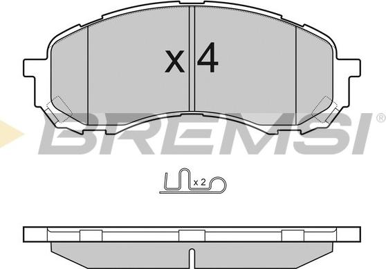 Bremsi BP3141 - Тормозные колодки, дисковые, комплект autodnr.net