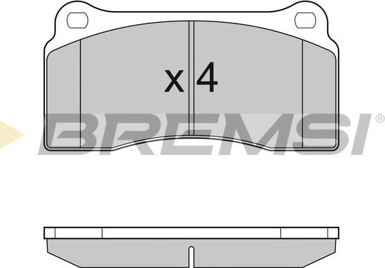 Bremsi BP3153 - Гальмівні колодки, дискові гальма autocars.com.ua