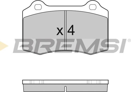 Bremsi BP3155 - Гальмівні колодки, дискові гальма autocars.com.ua
