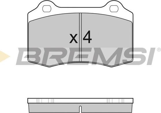 Bremsi BP3155 - Тормозные колодки, дисковые, комплект autodnr.net