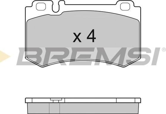 Bremsi BP3164 - Гальмівні колодки, дискові гальма autocars.com.ua