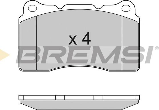 Bremsi BP3167 - Гальмівні колодки, дискові гальма autocars.com.ua