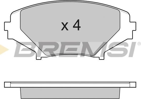 Bremsi BP3170 - Гальмівні колодки, дискові гальма autocars.com.ua