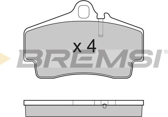 Bremsi BP3176 - Гальмівні колодки, дискові гальма autocars.com.ua