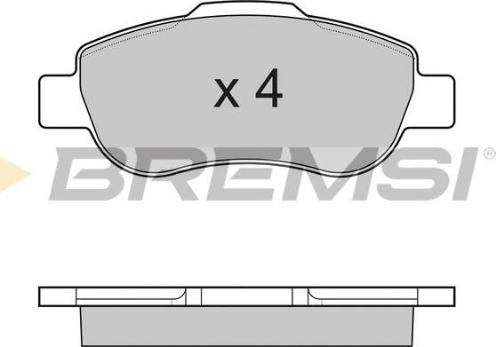 Bremsi BP3178 - Гальмівні колодки, дискові гальма autocars.com.ua