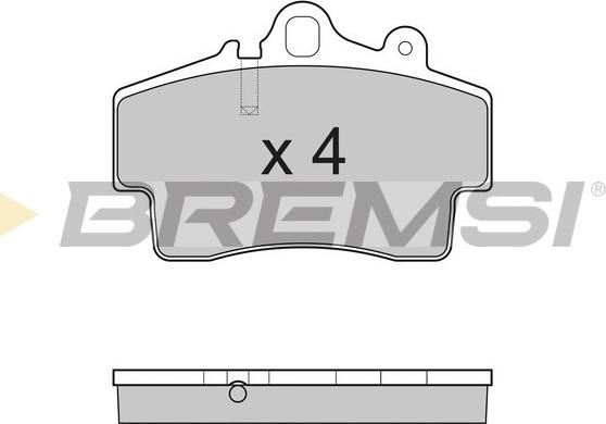 Bremsi BP3179 - Гальмівні колодки, дискові гальма autocars.com.ua