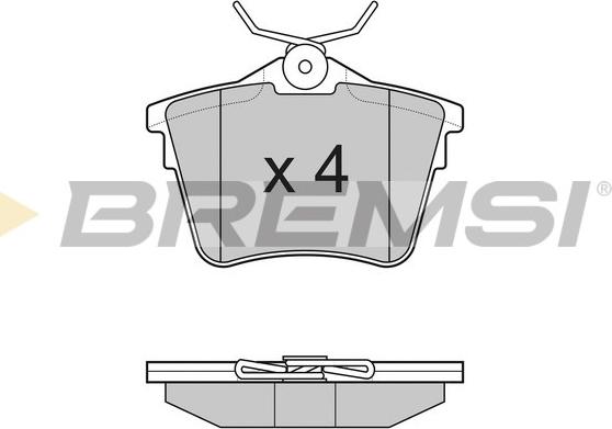 Bremsi BP3183 - Гальмівні колодки, дискові гальма autocars.com.ua