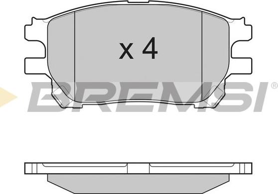 Bremsi BP3191 - Гальмівні колодки, дискові гальма autocars.com.ua