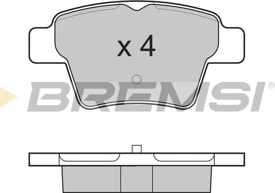 Bremsi BP3198 - Тормозные колодки, дисковые, комплект autodnr.net