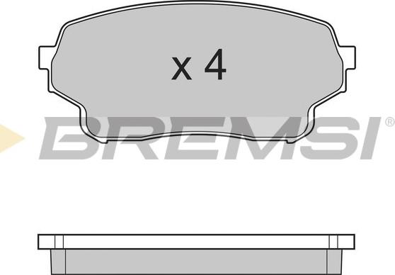 Bremsi BP3205 - Гальмівні колодки, дискові гальма autocars.com.ua