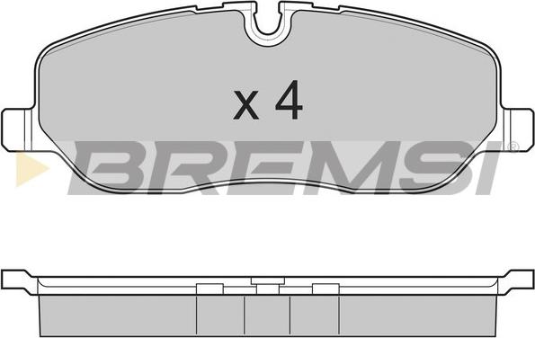 Bremsi BP3206 - Гальмівні колодки, дискові гальма autocars.com.ua