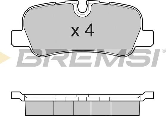 Bremsi BP3207 - Гальмівні колодки, дискові гальма autocars.com.ua