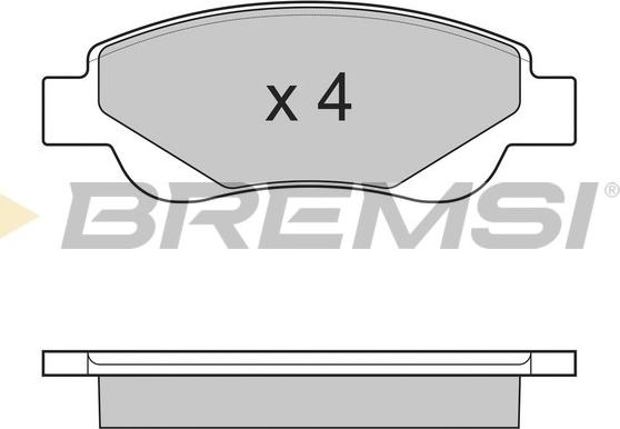 Bremsi BP3225 - Гальмівні колодки, дискові гальма autocars.com.ua