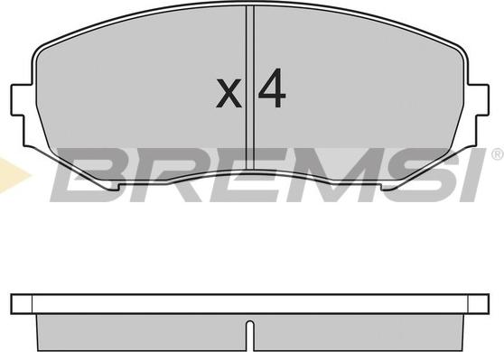 Bremsi BP3244 - Гальмівні колодки, дискові гальма autocars.com.ua