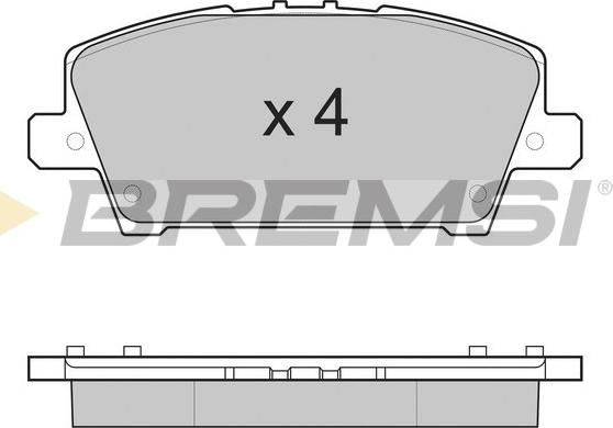 Bremsi BP3245 - Гальмівні колодки, дискові гальма autocars.com.ua