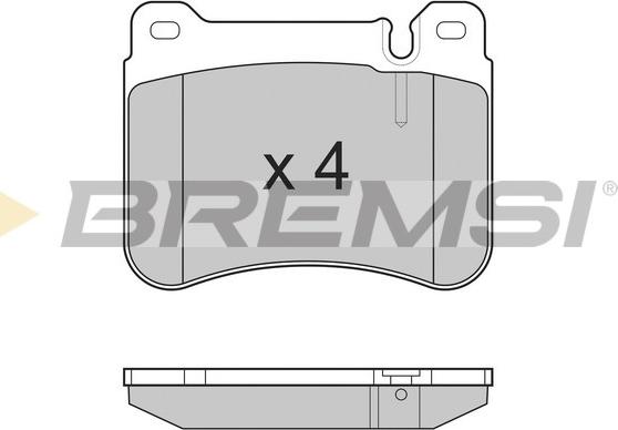 Bremsi BP3265 - Гальмівні колодки, дискові гальма autocars.com.ua