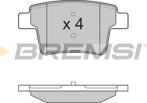 Bremsi BP3266 - Гальмівні колодки, дискові гальма autocars.com.ua