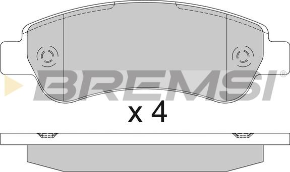 Bremsi BP3286TR - Гальмівні колодки, дискові гальма autocars.com.ua