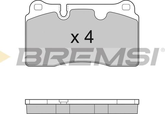 Bremsi BP3289 - Гальмівні колодки, дискові гальма autocars.com.ua