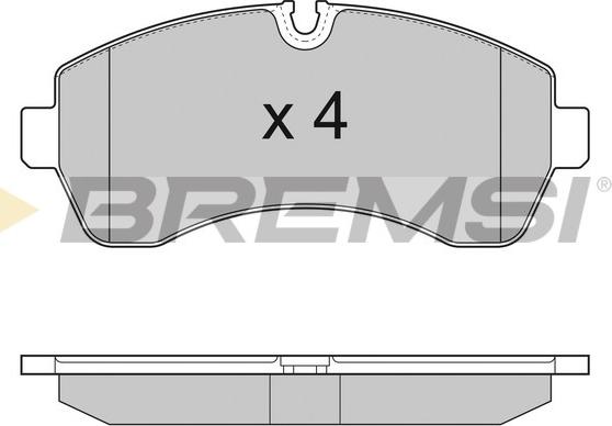 Bremsi BP3290 - Гальмівні колодки, дискові гальма autocars.com.ua