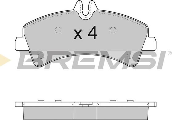 Bremsi BP3291 - Гальмівні колодки, дискові гальма autocars.com.ua