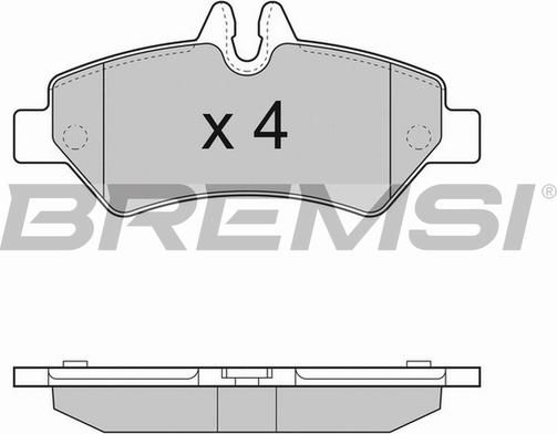 Bremsi BP3293TR - Гальмівні колодки, дискові гальма autocars.com.ua
