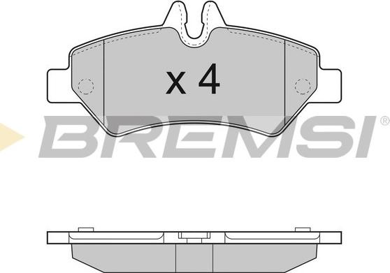 Bremsi BP3293 - Гальмівні колодки, дискові гальма autocars.com.ua