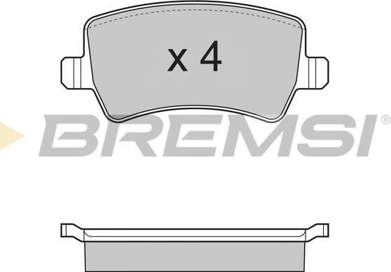 Bremsi BP3298 - Тормозные колодки, дисковые, комплект autodnr.net