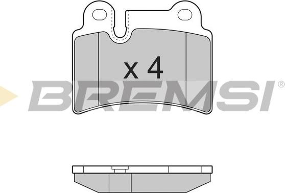 Bremsi BP3302 - Гальмівні колодки, дискові гальма autocars.com.ua