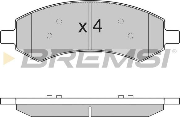 Bremsi BP3310 - Гальмівні колодки, дискові гальма autocars.com.ua