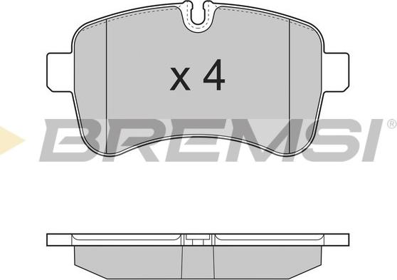 Bremsi BP3315 - Гальмівні колодки, дискові гальма autocars.com.ua