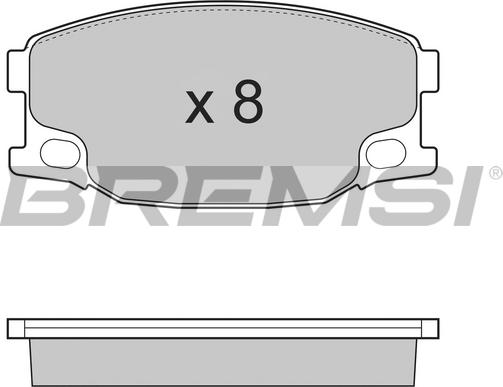 Bremsi BP3318 - Гальмівні колодки, дискові гальма autocars.com.ua