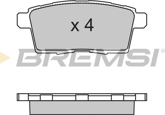 Bremsi BP3333 - Гальмівні колодки, дискові гальма autocars.com.ua